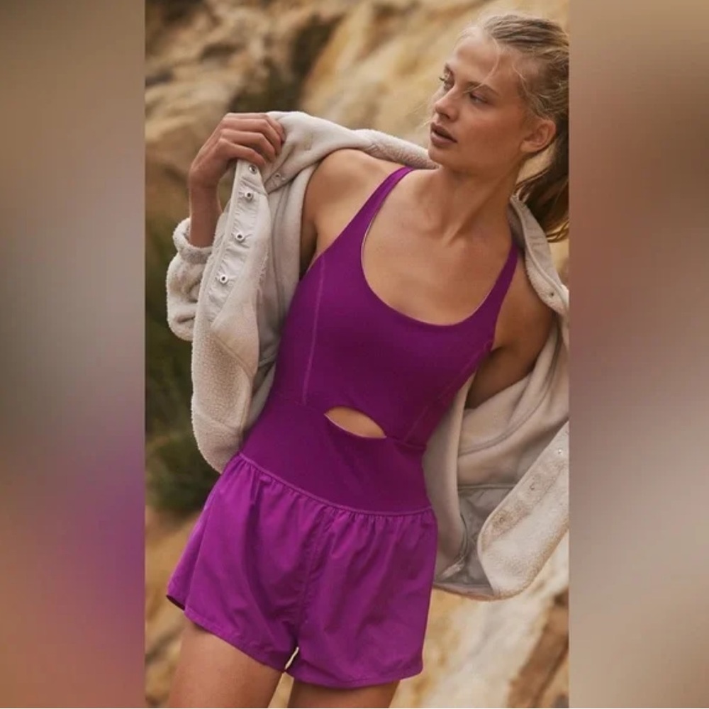 Free People Purple Jumpsuit